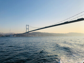 Fototapeta na wymiar Ponte sul bosforo in Turchia