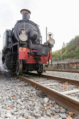 Fototapeta premium old steam locomotive