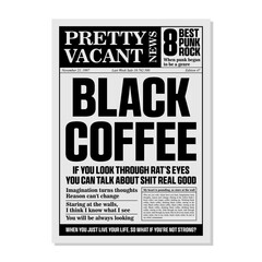 Newspaper Cover template. News paper headline vector. Tabloid journal simple background. Newsprint on point