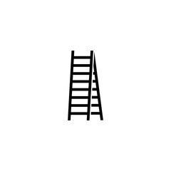 Ladder icon isolated on white background. 
