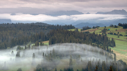 Fototapeta premium Mountain landscape in the Tatras on a sunny day