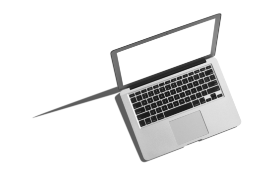 people sits on a work with a laptop computer for a color table on the blackboard background