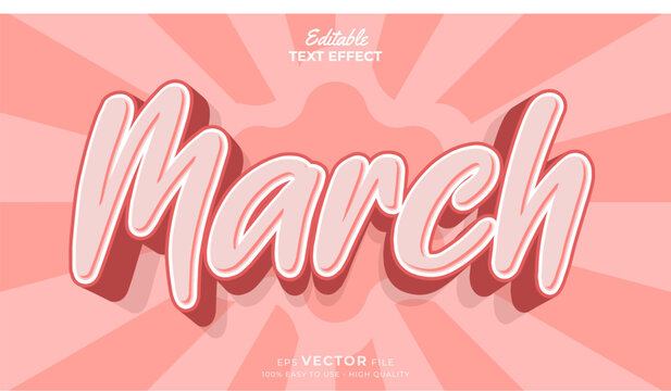 8 March International Women's Day Text Effect - Full Editable Text Effect