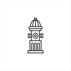 Fire Hydrant icon. Creative element design from fire safety icons collection. vector illustration. EPS 10