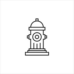 Fire Hydrant icon. Creative element design from fire safety icons collection. vector illustration. EPS 10