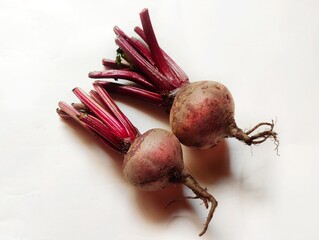 Vegetable beetroot in white isolated background.