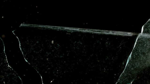 Super Slow Motion Shot of Real Glass Break
