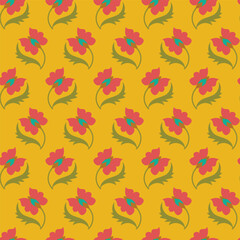 Flower shape suzani pattern - prints for textile fabrics and for other things in home interior. 