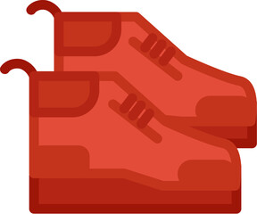 Elegant shoe with high sole for walk icon vector