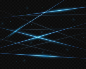 Abstract laser beams of light. Isolated on a black background. Vector illustration eps 10.