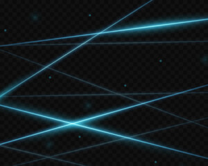 Abstract laser beams of light. Isolated on a black background. Vector illustration eps 10.