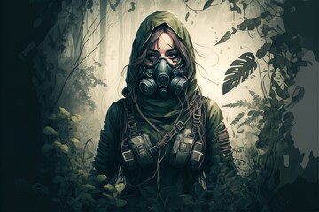 scary halloween zombie art illustration