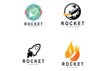 Rocket Logo Design, space exploration vehicle