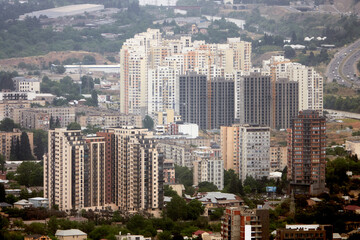 Tbilisi, Georgia - May 10, 2022: Views of Tbilisi, Georgia.