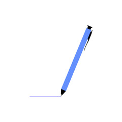 Pen icon. Vector illustration on a white background.
