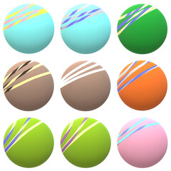 Fototapeta premium Set of spheres