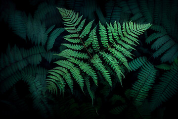 Fototapeta na wymiar Tropical Leaves: A Texture-rich Background. Generative AI