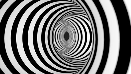 Abstract black and white background. Stripe pattern. 3d render.