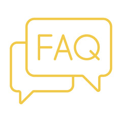 Naklejka premium Faq Icon