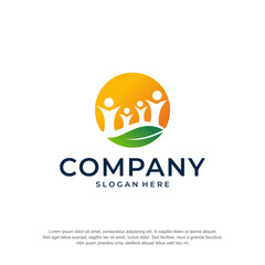 family healty premium logo vector