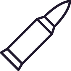 Army line icon on white background