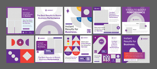 A Pack of Flyer Templates with A4 Size Flyer, Square feed Banner, And long Story Size for your Multipurpose Business Performance	