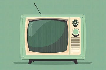 vintage tv set made with Generative AI.	
