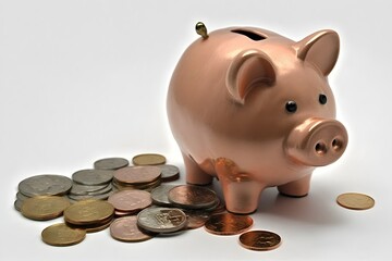 Piggy Bank Savings & Coins, Happy Face Saving Slot Pig