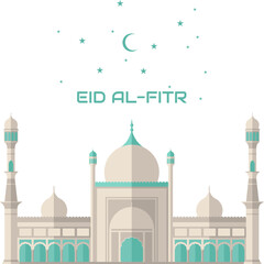 Vector eid al -fitr mubarak greetings background