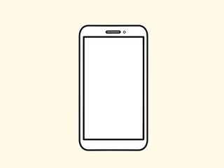 スマホ画面　白