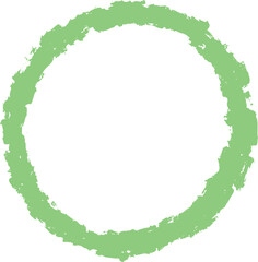 circle handdrawn organic shape decorative brush element