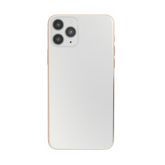 Gold and White Phone