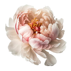 peony on a transparent background