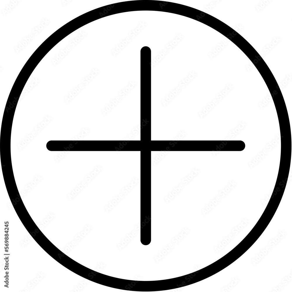 Poster plus or cross isolated line icon. editable stroke. vector image that can be used in apps, adverts, s