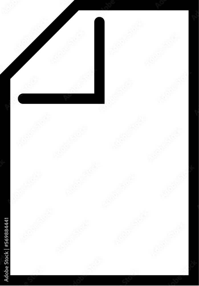 Poster folder isolated sign drawn with black line. editable stroke. vector image that can be used in apps, 