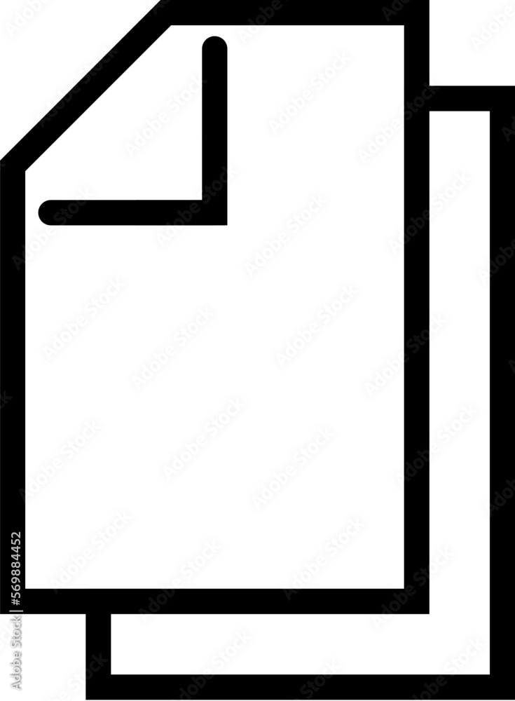 Poster paper documents isolated line icon. editable stroke. vector image that can be used in apps, adverts,