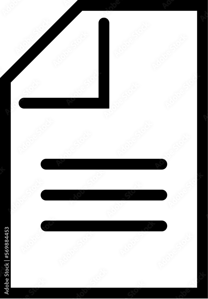 Poster text on front list of document isolated line icon. editable stroke. vector image that can be used in