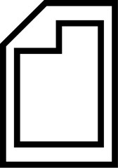 Folder of Document Isolated Line Icon. Editable stroke. Vector image that can be used in apps, adverts, shops, stores, banners