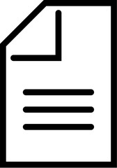 Text on Front List of Document Isolated Line Icon. Editable stroke. Vector image that can be used in apps, adverts, shops, stores, banners