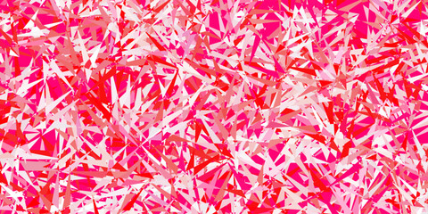 Light red vector background with polygonal forms.