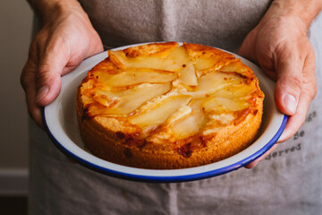 apple pie on a plate