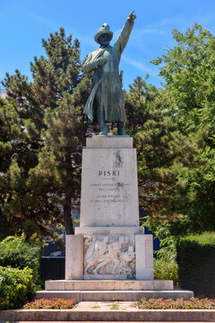 Statue of Jozef Bem in Budapest, Hungary. This statue of a general in the centerpiece of Bem Square.