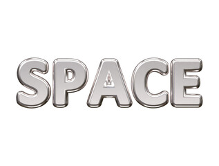 Premium text space effect vector illustration transparent element
