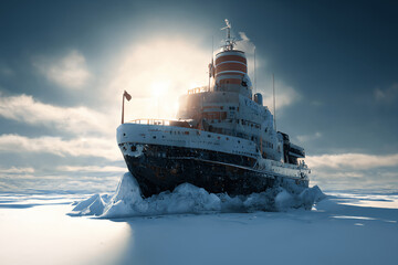 超リアルな雪の世界や雪国系イラスト背景イラスト(AI generated image)