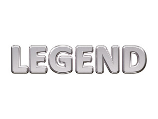 Premium legend text effect vector illustration transparent element