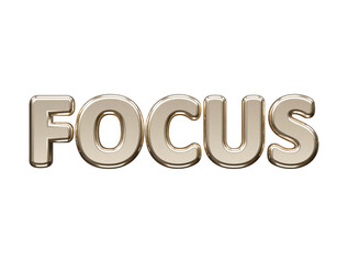 Premium focus text effect vector illustration transparent element