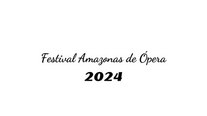 Festival Amazonas de Ópera wish typography with transparent background
