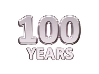 Years celebration anniversary text effect transparent vector element 
