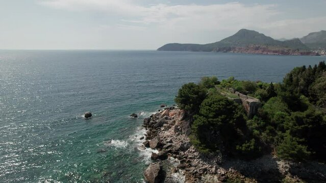 Ratac Fortress and Monastery.
Ratac fortress and Abby was a fortified monastic complex on the coast of the peninsula between Bar and Sutomore in modern-day Montenegro.