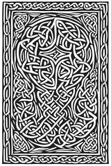 Norse mythology motif tattoo design. Generative AI